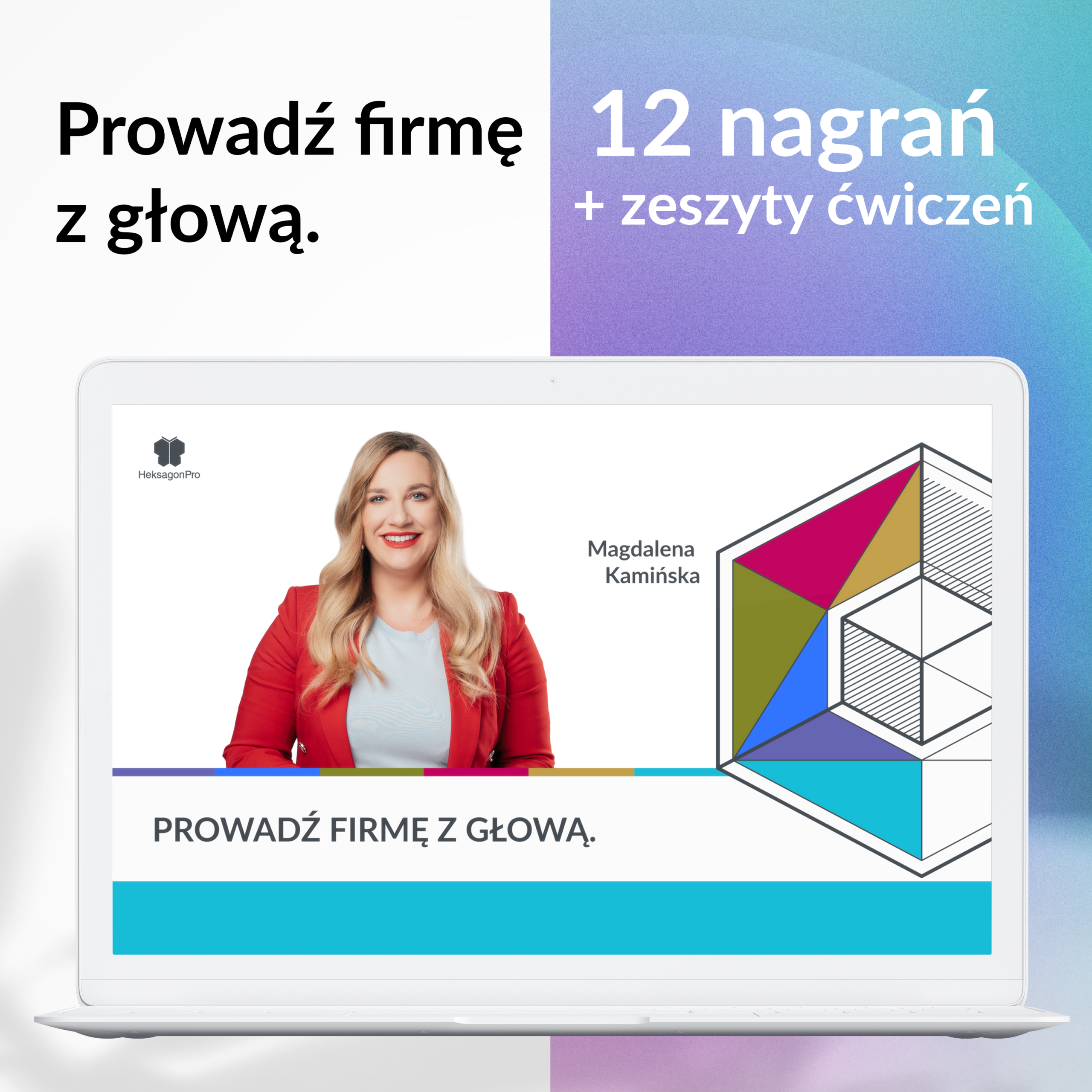 okladki- prowadz firme z glowa12 nagrań + zeszyty ćwiczeń